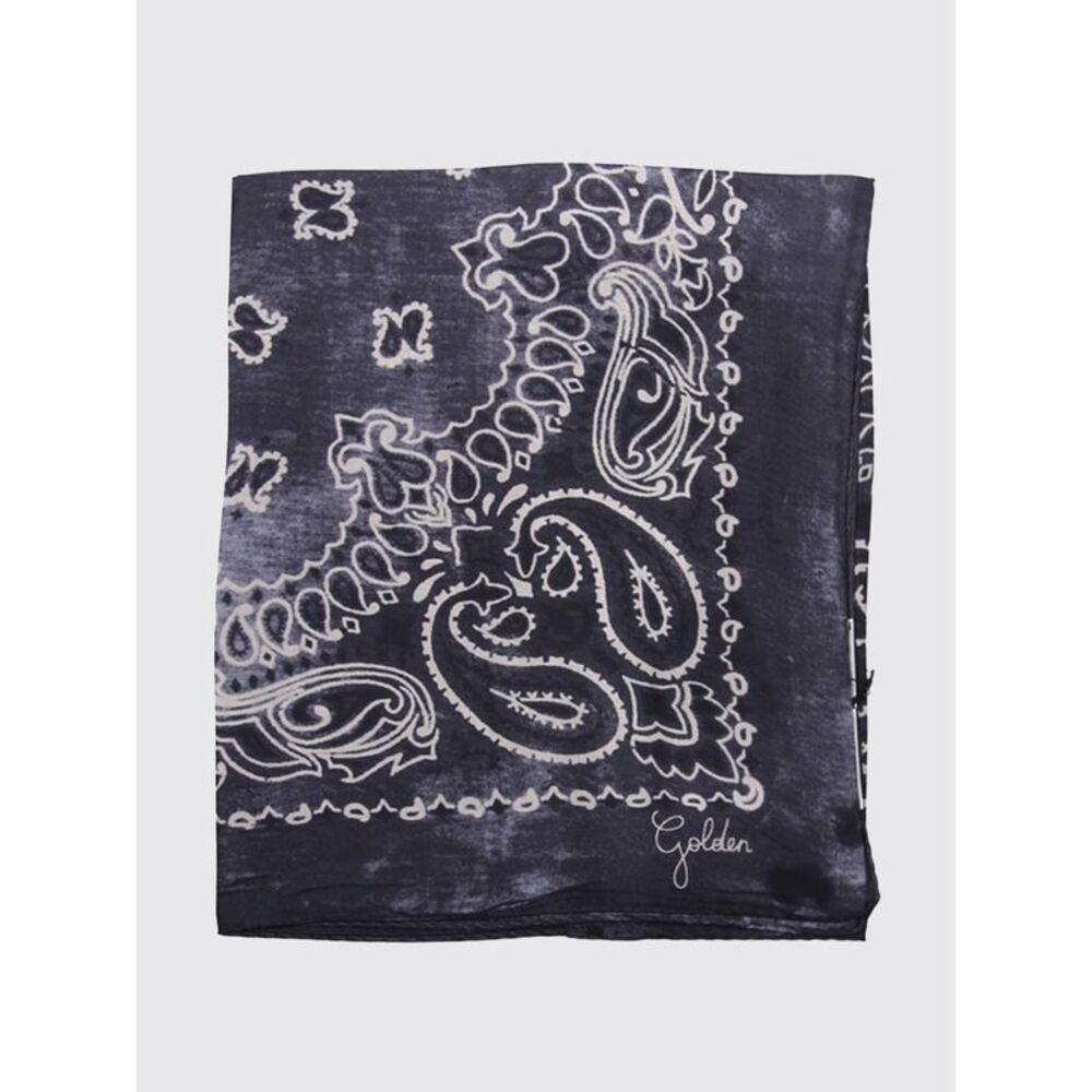 Golden Goose Men Golden Goose Pure Silk Scarf With Bandana And Abstract Print